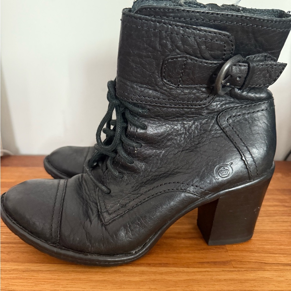 Born Black Leather Boots